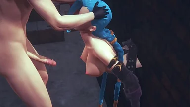 Hentai LOL: Jinx Thổi Kèn Dâm Dục và Bị Đụ Hăng - Phim Nhật Bản Châu Á Manga Anime Game Porn