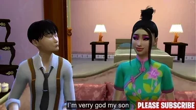 Mẹ Nhật Bản đồng tính nóng bỏng và con gái dụ dỗ con trai xem chúng quan hệ đam mê, rồi anh ấy nhảy vào cuộc chơi ba người hoang dã