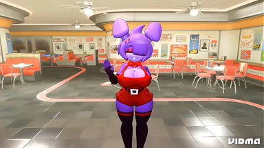 Bonnie chơi với dương vật của anh ấy